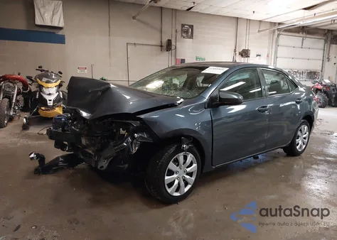 2016 Toyota Corolla Le z USA, uszkodzony, nr VIN 5YFBURHE7GP480605